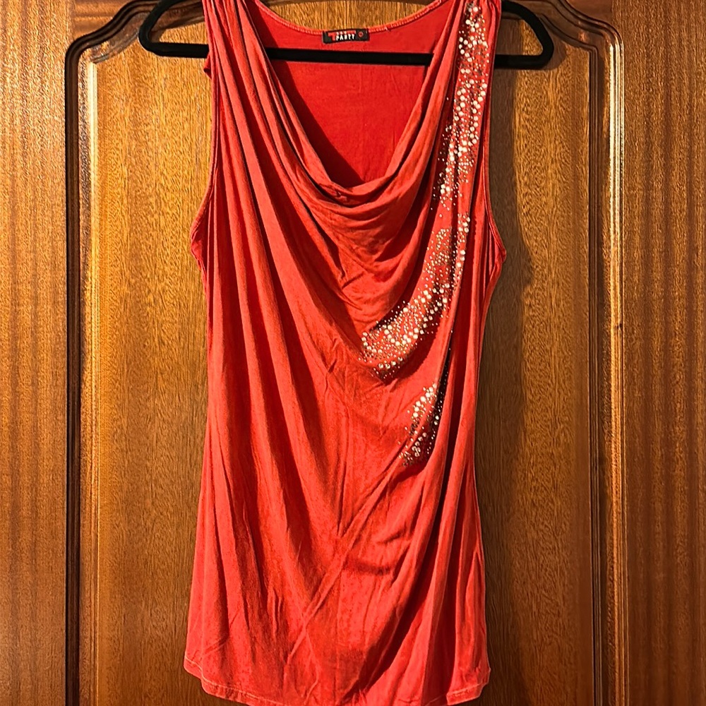TParty embellished tunic tank